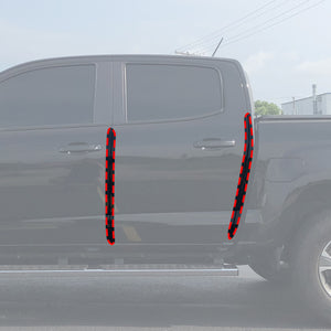 Red Hound Auto Door Edge Lip Guards Compatible with Chevrolet Chevy GMC Colorado Canyon Crew Cab 2015 2016 2017 2018 2019 4pc 4 Door Clear Paint Protector Film Not Universal Pre-Cut Custom Fit