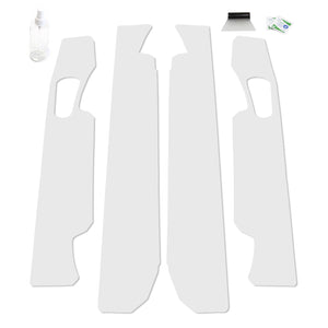 Red Hound Auto Door Sill Paint Protection Film Compatible with Ford F250 F350 F450 F550 Super Duty F-250 F-350 Crew Cab 2017 2018 2019 4 Door 4 Piece PPF Custom Clear Protector Invisible Cover