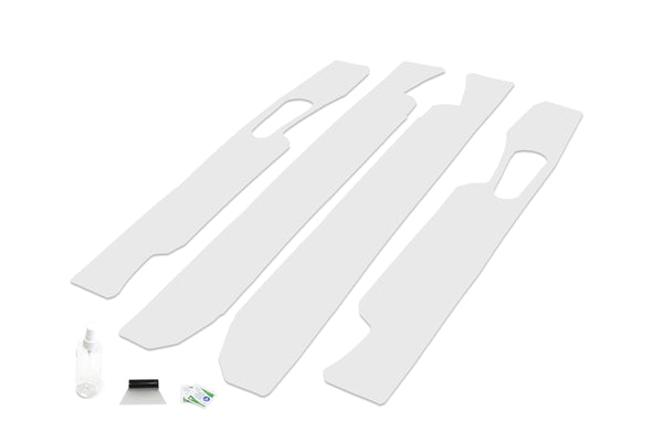Red Hound Auto Door Sill Paint Protection Film Compatible with Ford F250 F350 F450 F550 Super Duty F-250 F-350 Crew Cab 2017 2018 2019 4 Door 4 Piece PPF Custom Clear Protector Invisible Cover