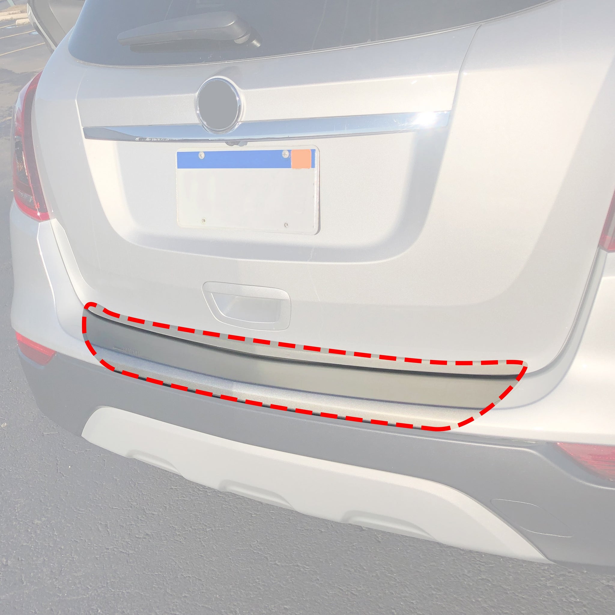 Red Hound Auto Rear Bumper Paint Protection Film Compatible with Buick Encore 2017-2019 Custom Clear Protector Invisible Cover