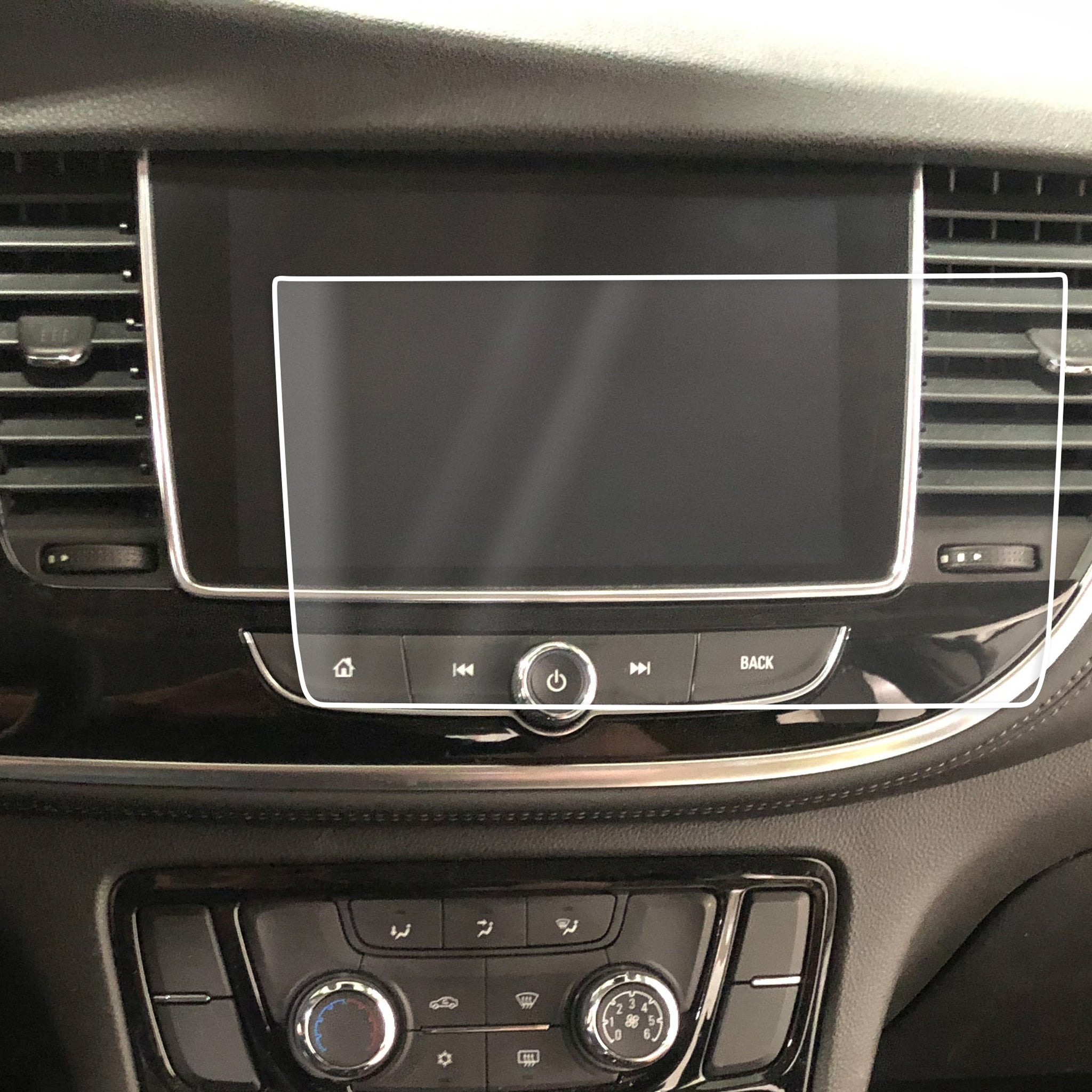 Red Hound Auto Screen Saver 1pc Compatible with Buick Encore 2017-2019 IntelliLink Frameless Touchscreen Invisible High Clarity Touch Display Protector Minimizes Fingerprints fits 8 Inch (Diagonal)