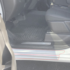 Red Hound Auto Door Sill Paint Protection Film Compatible with Chevrolet Chevy Silverado 1500 Crew Cab 2019 2020 2021 2022 2023 4 Door 10 Piece Custom Clear Protector Invisible Cover
