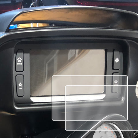 2) 2014-2018 Compatible with Harley Davidson Road Glide Boom Box Motorcycle Screen Saver 2pc Custom Fit Invisible High Clarity Touch Display Protector Minimizes Prints 6.5 Inch