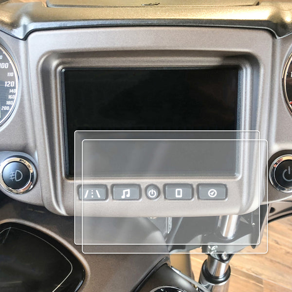 Red Hound Auto Screen Saver 2pc Custom Fit Compatible with Indian Chieftain Ride Command 2017-2019 Motorcycle Invisible High Clarity Touch Display Protector Minimizes Fingerprinting 7 Inch