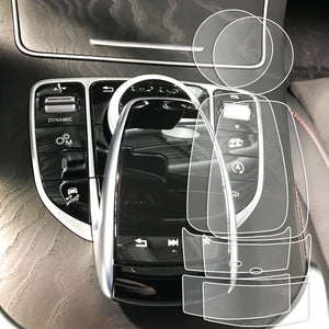 Red Hound Auto 2 fits Touchpad Controller with Scroll Wheel Compatible with Mercedes-Benz COMAND C/GLC/GLE/S Class Sedans Coupes and SUVS Screen Saver 4pc Each High Clarity Pad Protector