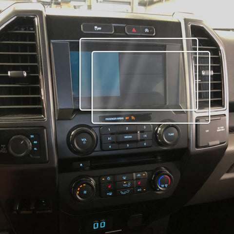 Red Hound Auto Screen Saver 2pc Compatible with Ford F-150 F150 2015-2019 8 Inch MyFord Touch Sync 3 Invisible High Clarity Display Protector Minimizes Fingerprints fits 8 Inch (Diagonal)