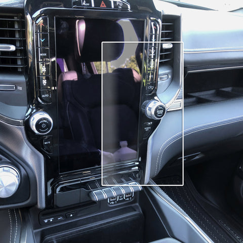 Red Hound Auto Screen Saver 1pc Compatible with Dodge Ram 1500 2500 3500 2019-2020 Uconnect Touchscreen High Clarity Touch Display Protector Minimizes Fingerprints fits 12 Inch (diagonal) Screen
