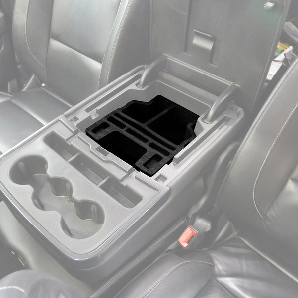 Center Console Organizer 3pc fits 14-18 Chevy Silverado 1500/2500 Fold Down Console