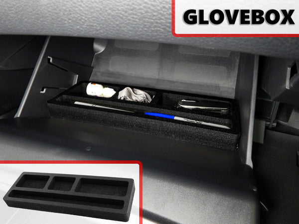 Red Hound Auto Glove Box Organizer System Vehicle Insert Compatible with Nissan Rogue 2014 2015 2016 2017 Black Anti-Rattle