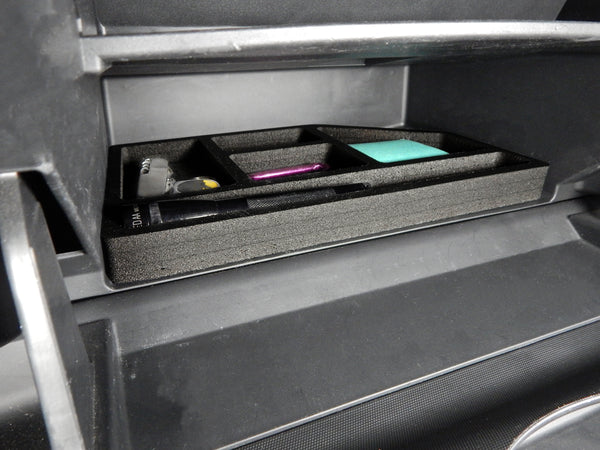 Red Hound Auto Glove Box Organizer Insert Organizational System Compatible with Nissan Pathfinder 2016 2017 2018 2019 Black Anti-Rattle