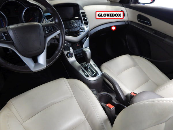 Red Hound Auto Glove Box Organizer Insert Compatible with Chevrolet Chevy Cruze 2011 2012 2013 2014 2015 Black Anti-Rattle