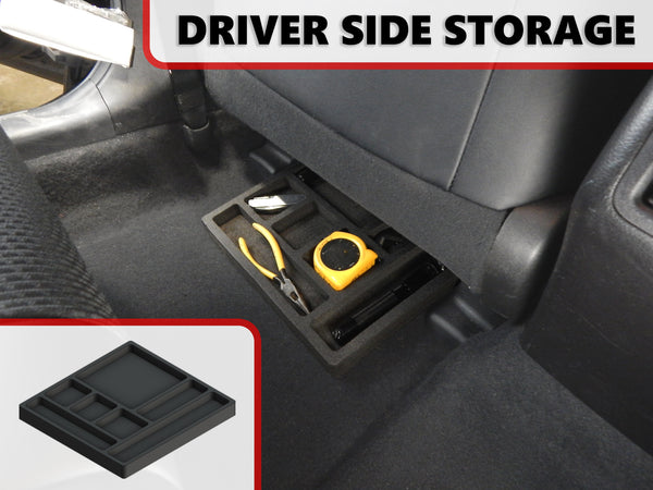 Red Hound Auto Complete 2 Piece Under Seat Storage Organizer System Inserts Compatible with Toyota Camry 2012 2013 2014 2015 2016 2017 Black Anti-Rattle  Driver and Passenger Sides Set
