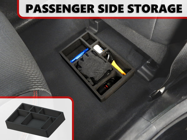 Red Hound Auto Complete 2 Piece Under Seat Storage Organizer System Inserts Compatible with Toyota Camry 2012 2013 2014 2015 2016 2017 Black Anti-Rattle  Driver and Passenger Sides Set