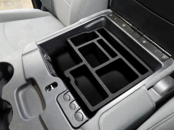 Red Hound Auto Black Center Console Organizer 1 Piece Compatible with Dodge Ram 1500 2500 3500 2013 2014 2015 2016 2017 2018 for FOLD Down Console Only -