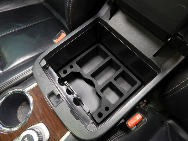 Red Hound Auto Black Center Console Organizer 1 Piece Compatible with Nissan Pathfinder 2013 2014 2015 -