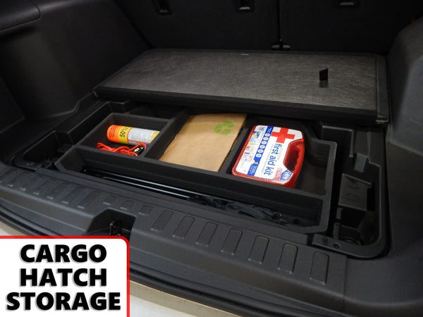Red Hound Auto Cargo Hatch Organizer Insert Rear Underfloor Trunk Organizational System Compatible with Chevrolet Chevy Equinox 2018-2019 Black