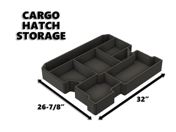 Red Hound Auto Cargo Hatch Organizer Insert Rear Underfloor Trunk Organizational System Compatible with Chevrolet Chevy Equinox 2018-2019 Black