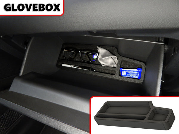 Red Hound Auto Glove Box Organizer Insert Organizational System Compatible with Chevy Chevrolet Equinox 2018-2019 Black