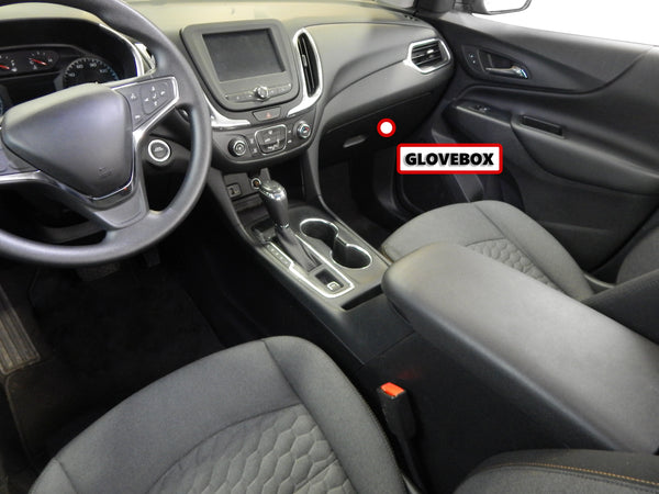 Red Hound Auto Glove Box Organizer Insert Organizational System Compatible with Chevy Chevrolet Equinox 2018-2019 Black