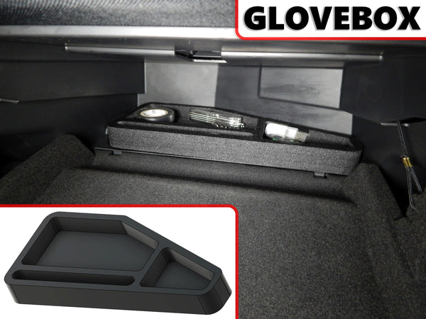 Red Hound Auto Glove Box Organizer Insert Compatible with Nissan Murano 2015 2016 2017 Black Anti-Rattle