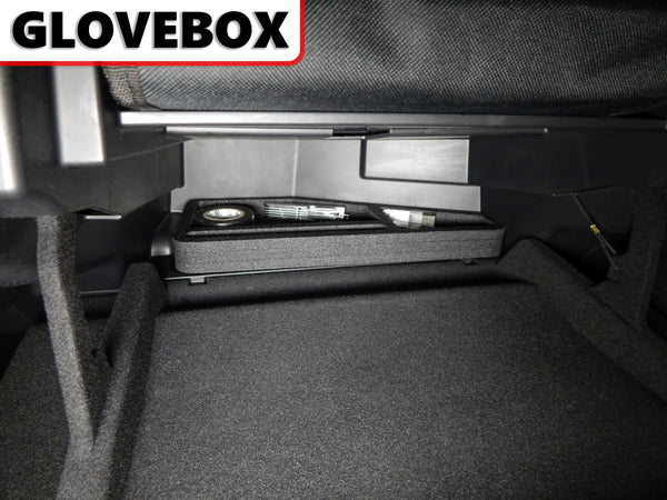 Red Hound Auto Glove Box Organizer Insert Compatible with Nissan Murano 2015 2016 2017 Black Anti-Rattle