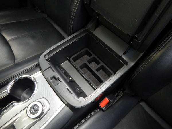 Red Hound Auto Black Center Console Organizer 1 Piece Compatible with Nissan Pathfinder 2017 2018 2019 -