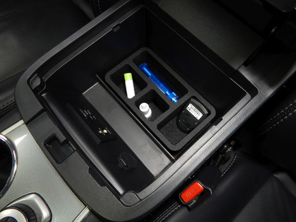 Red Hound Auto Black Center Console Organizer 1 Piece Compatible with Nissan Pathfinder 2017 2018 2019 -