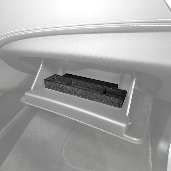 Red Hound Auto Glove Box Organizer Insert Organizational System Compatible with Chevy Chevrolet GMC Suburban/Yukon XL 2015 2016 2017 2018 2019 Black Anti-Rattle  Full Floor Console Only