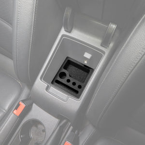 Red Hound Auto Center Console Organizer 1 Piece Vehicle Insert Compatible with Volkswagen VW Jetta 2012 2013 2014 2015 2016 2017 2018 Black Anti-Rattle