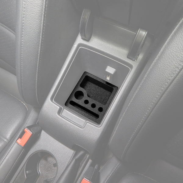 Red Hound Auto Center Console Organizer 1 Piece Vehicle Insert Compatible with Volkswagen VW Jetta 2012 2013 2014 2015 2016 2017 2018 Black Anti-Rattle