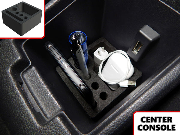 Red Hound Auto Full 2 Piece Vehicle Organizer Center Console Glove Box Inserts Compatible with Volkswagen VW Jetta 2012 2013 2014 2015 2016 2017 2018 Black Anti-Rattle