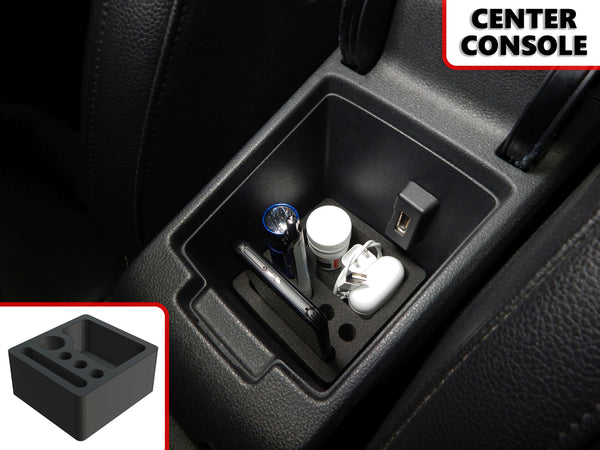 Red Hound Auto Center Console Organizer 1 Piece Vehicle Insert Compatible with Volkswagen VW Jetta 2012 2013 2014 2015 2016 2017 2018 Black Anti-Rattle
