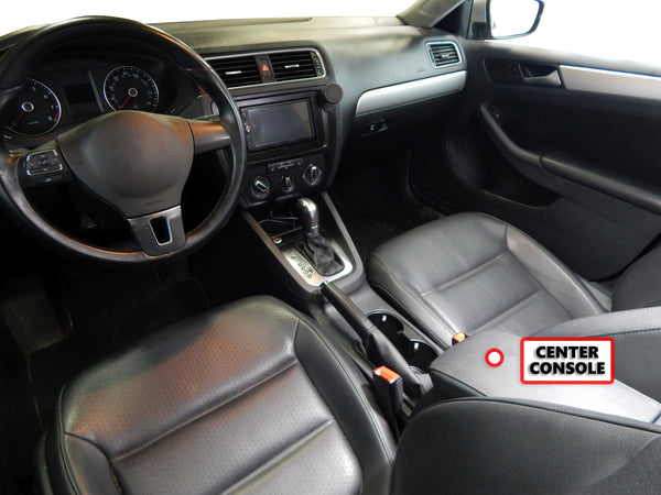 Red Hound Auto Center Console Organizer 1 Piece Vehicle Insert Compatible with Volkswagen VW Jetta 2012 2013 2014 2015 2016 2017 2018 Black Anti-Rattle
