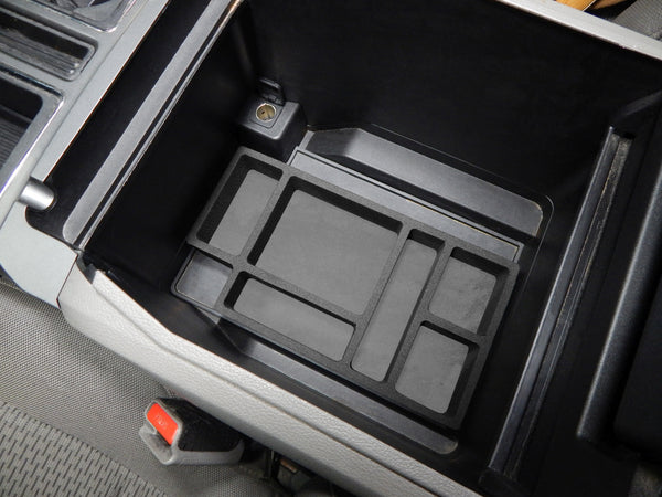 Red Hound Auto Black Center Console Organizer 1 Piece Compatible with Ford F-150 2015 2016 2017 2018 2019 for Full Console Only -
