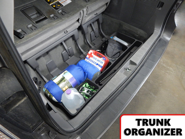 Red Hound Auto Trunk Cargo Organizer Insert Rear Storage Compatible with Toyota Sienna 2010 2011 2012 2013 2014 2015 2016 2017 2018 2019