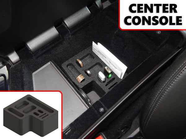 Red Hound Auto Center Console Organizer Vehicle Insert Compatible with Cadillac CTS 2014 2015 2016 2017 2018 2019 Black Anti-Rattle