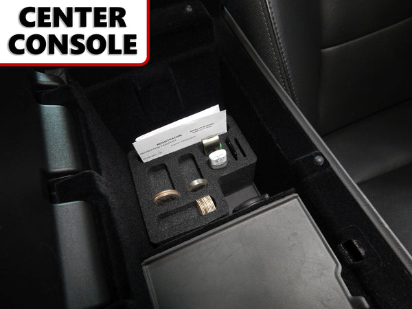 Red Hound Auto Center Console Organizer Vehicle Insert Compatible with Cadillac CTS 2014 2015 2016 2017 2018 2019 Black Anti-Rattle