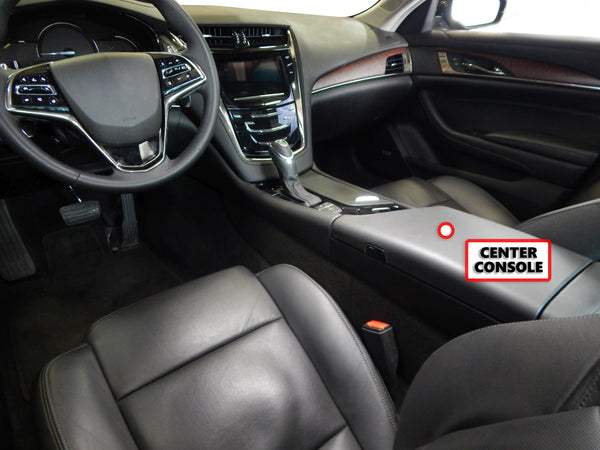 Red Hound Auto Center Console Organizer Vehicle Insert Compatible with Cadillac CTS 2014 2015 2016 2017 2018 2019 Black Anti-Rattle