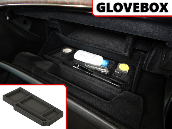 Red Hound Auto Glove Box Organizer Insert Compatible with Cadillac CTS 2014 2015 2016 2017 2018 2019 Black Anti-Rattle