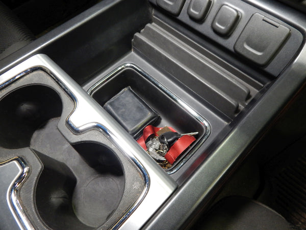 Red Hound Auto Secret Compartment for Center Console Organizer Tray Black Compatible with Chevy GMC Silverado Sierra 1500 2500 2015 2016 2017 2018 USA Made Full Floor Console Only