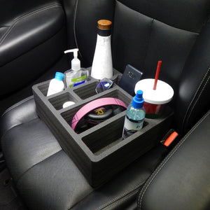 Red Hound Auto Car Passenger Seat Organizer Black Anti-Rattle Washable Waterproof for Kids and Adults Multiple Compartments Organize Books Toys Maps Baby Wipes and More,