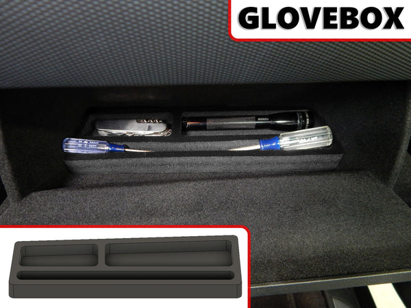 Red Hound Auto Glove Box Organizer Insert Compatible with Dodge Durango 2011 2012 2013 2014 2015 2016 2017 2018 Black Anti-Rattle