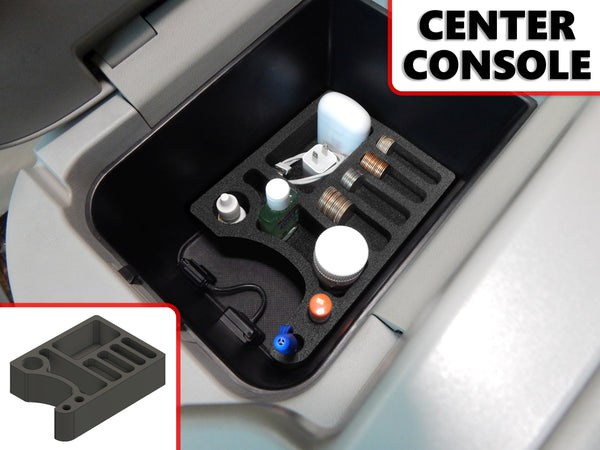 Red Hound Auto Center Console Organizer Vehicle Insert Compatible with Acura MDX 2007 2008 2009 2010 2011 2012 2013 Black Anti-Rattle