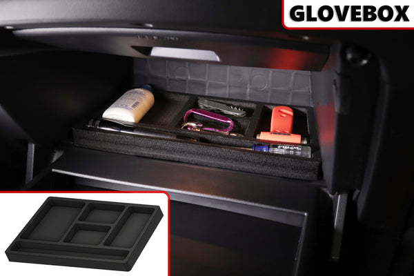 Red Hound Auto Glove Box Organizer Vehicle Organizational System Insert Compatible with Kia Soul 2014-2019 Black Anti-Rattle