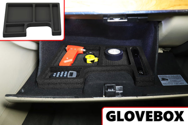 Red Hound Auto Glove Box Organizer Insert Compatible with Lincoln MKZ 2010-2012 Black Anti-Rattle
