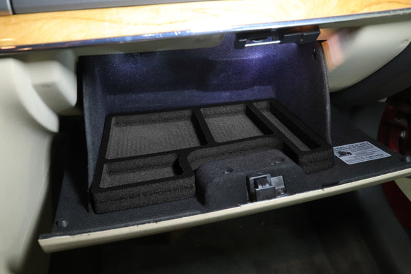 Red Hound Auto Glove Box Organizer Insert Compatible with Lincoln MKZ 2010-2012 Black Anti-Rattle