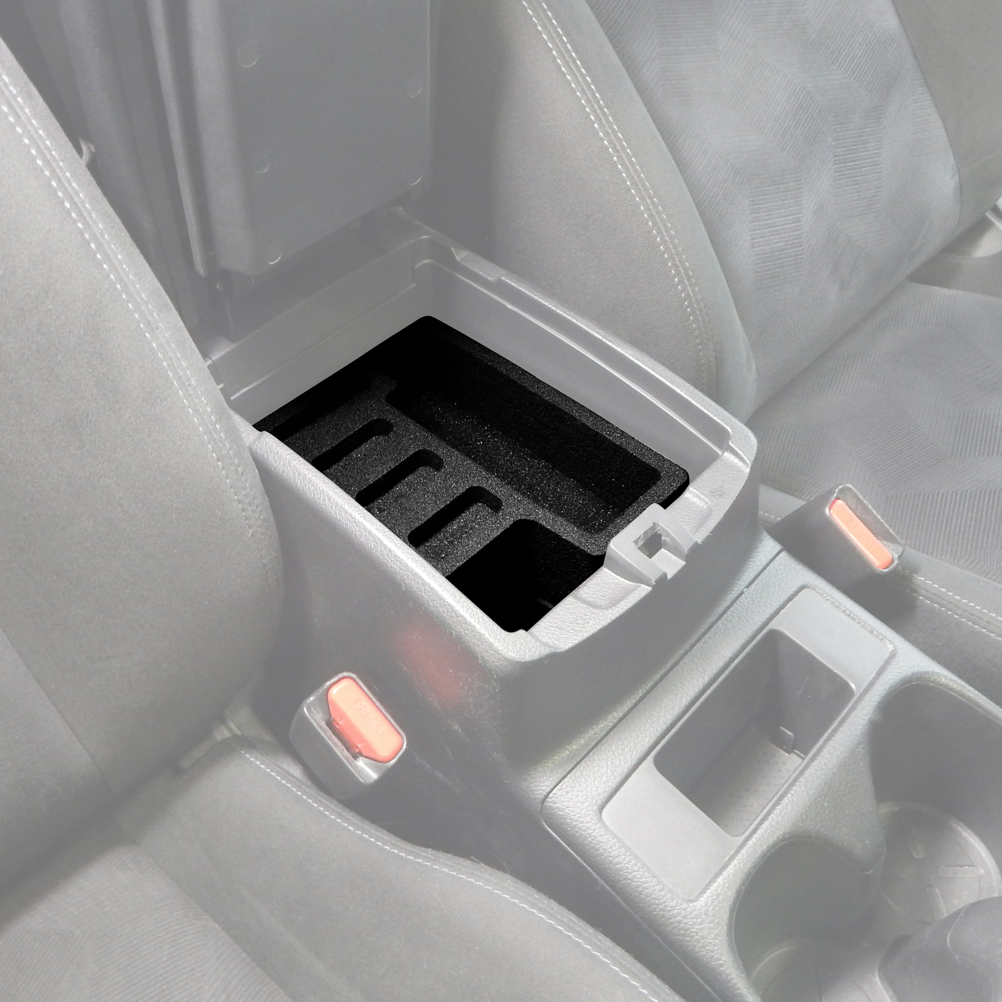 Red Hound Auto Center Console Organizer 2 Piece Stacking Set Vehicle Organizational System Inserts Compatible with Nissan Rogue 2014 2015 2016 2017 Black Anti-Rattle