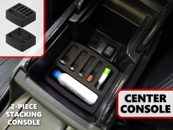 Red Hound Auto Full 3 Piece Vehicle Organizer System Center Console and Glove Box Inserts Compatible with Honda Accord 2008 2009 2010 2011 Black Anti-Rattle