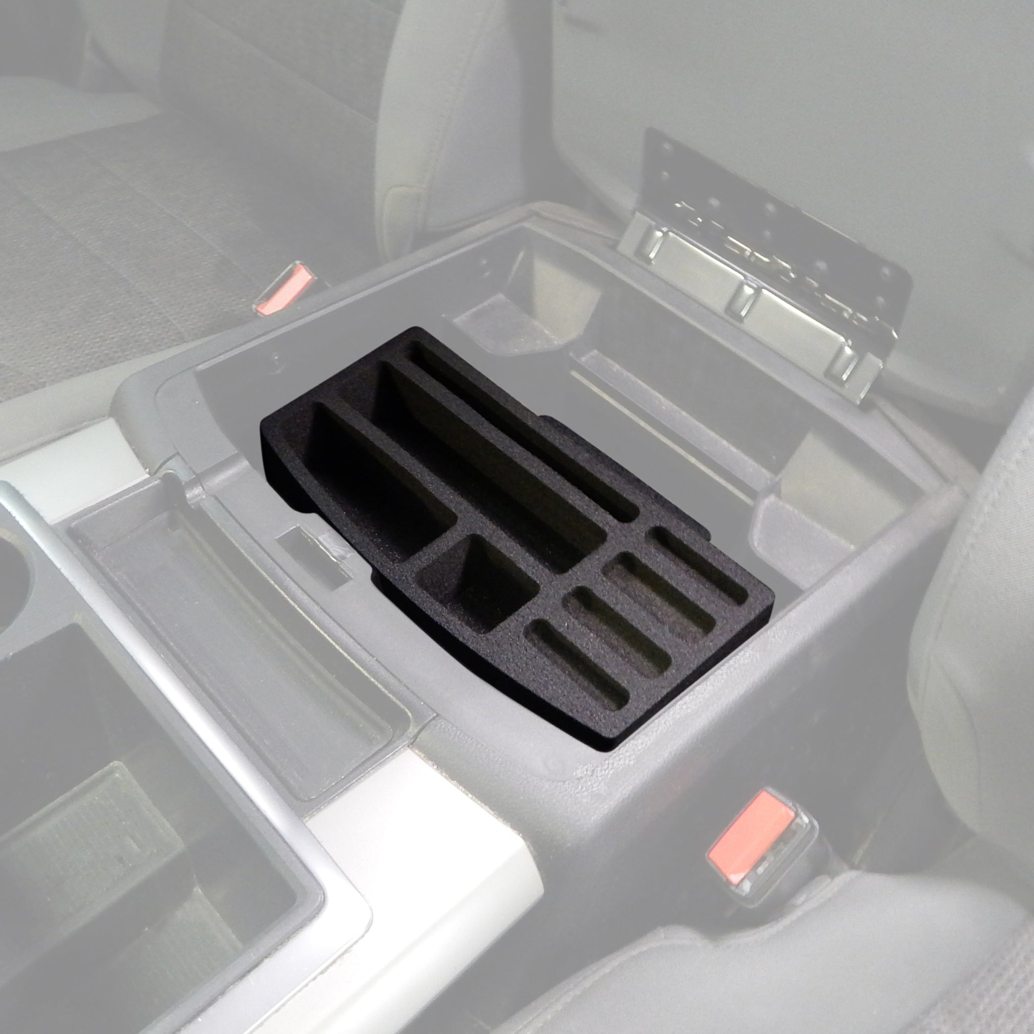Red Hound Auto Full 7 Piece Vehicle Organizer System Center Console Upper Dash and Glove Box Black Inserts Compatible with Dodge Ram 1500 2500 3500 2013 2014 2015 2016 2017 2018 Only FITS FULL CONSOLE