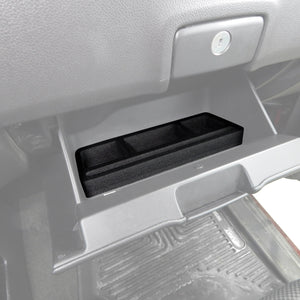 Red Hound Auto Glove Box Organizer Insert Organizational System Compatible with Chevy Chevrolet GMC Silverado Sierra 1500 2500 2015 2016 2017 2018 Black  Full Floor Console Only